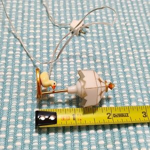 [SOLD] Dollhouse table lamp with ceramic ducky